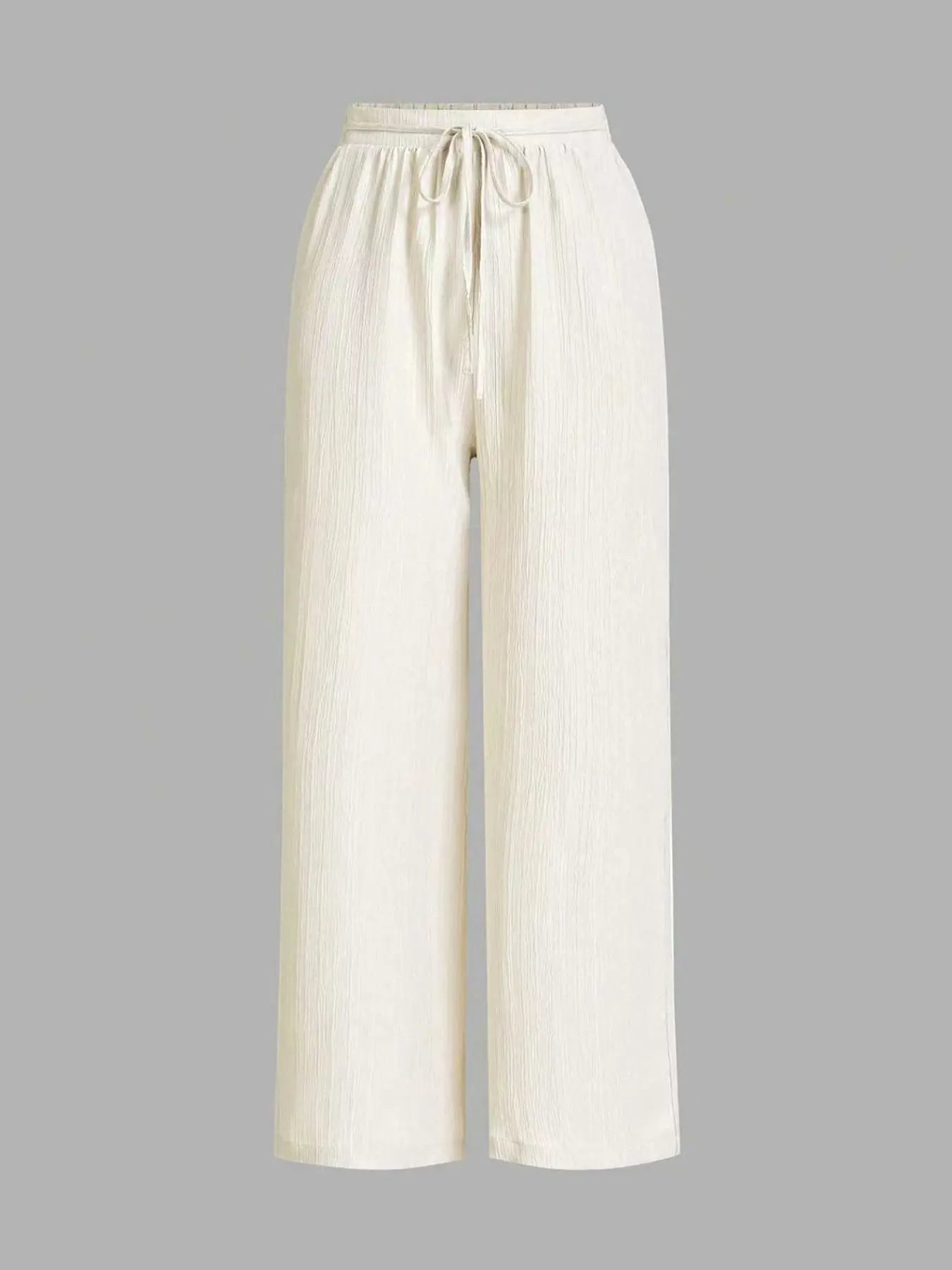 3-Piece Set: Women's Solid-Color Wide-Leg Pants