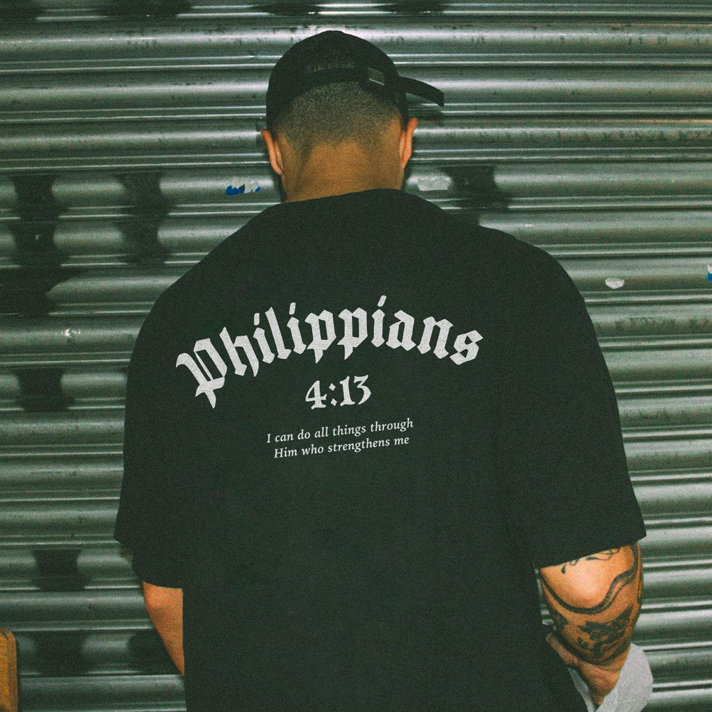 Philippians 4:13 I Can Do All Things Through Him Who Strengthens Me Printed Men's T-shirt