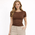 Butterfly, Maglia Basic in Misto Seta