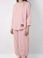 SPRING two-piece set consisting of a shirt and trousers made of soft and compact fabric
