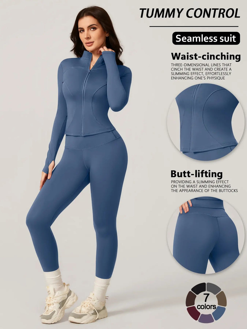Women's Two-Piece Slim-Fitting Workout Set