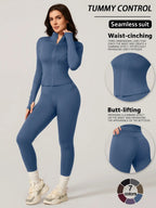 Women's Two-Piece Slim-Fitting Workout Set