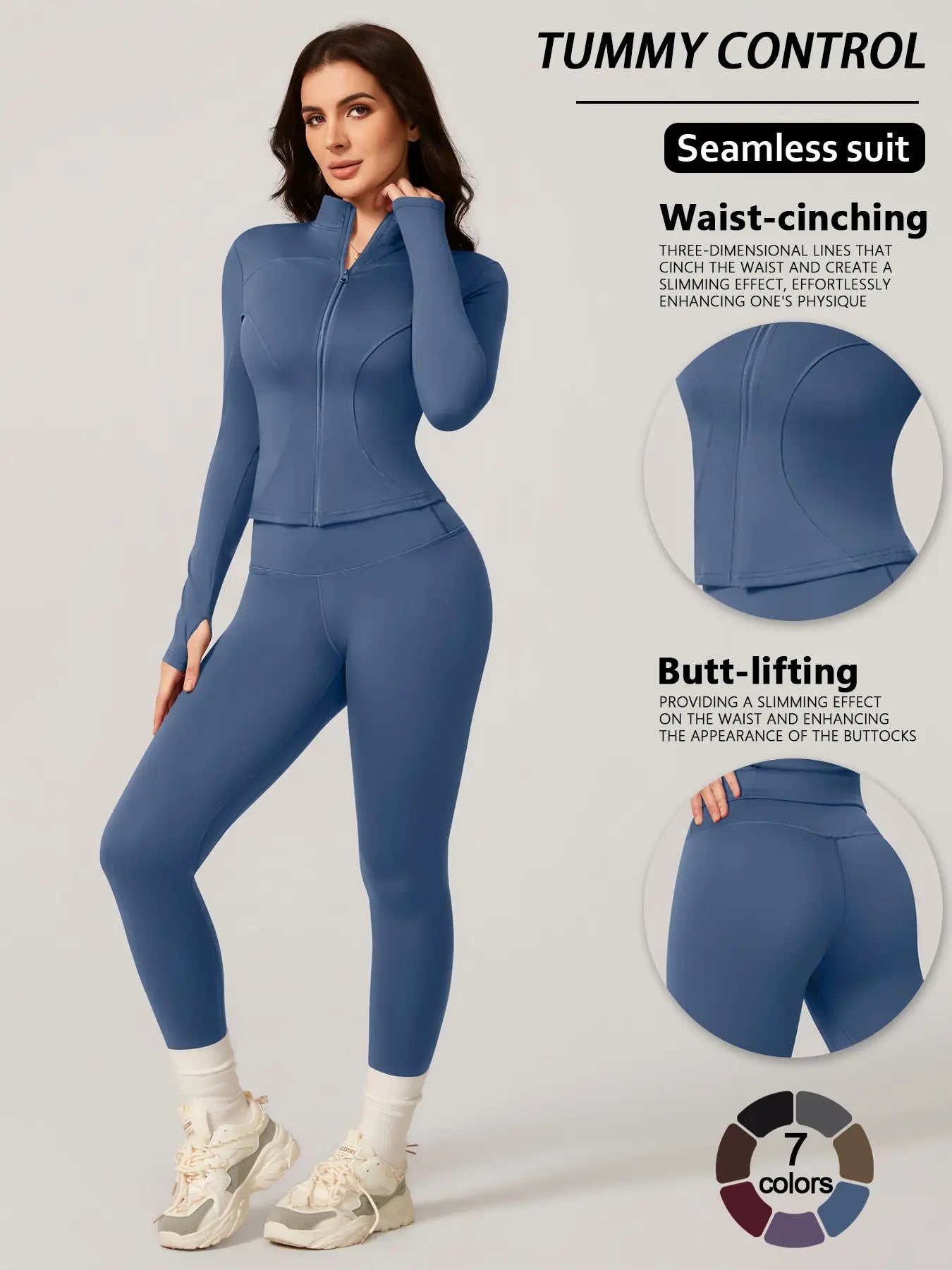 Women's Two-Piece Slim-Fitting Workout Set
