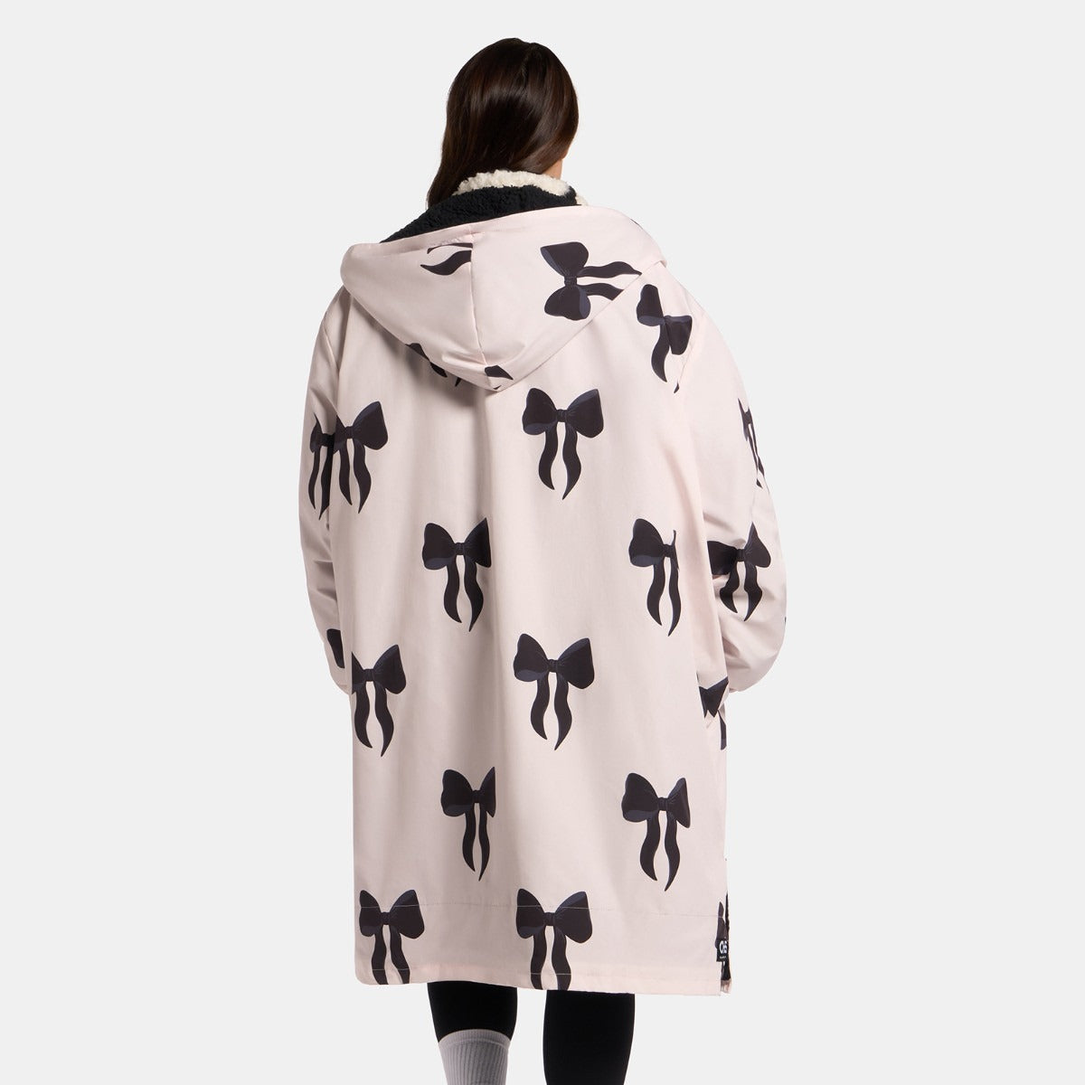 Drying Robe Waterproof Wind Resistant Changing Robe Soft Sherpa Fleece Lined Oversized Hooded Long Sleeve Coat Jacket for Kids Adults Men Women Surfing Beach Swimming Keep Dry