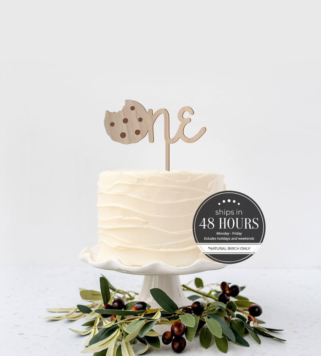 Cookie One Themed Birthday Cake Topper