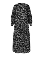 Women's Casual Boho All-Over Leopard Print Dress, Street Long Dress for Vacation Wear, Ladies Clothes for Daily Wear