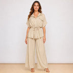 [2026] Capri, Completo Camicia Con Coulisse In Vita E Pantalone Coordinato