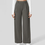 High Waisted Pocket Straight Leg Work Pants, Business Casual Outfits for Women, Women's Sports & Outdoor Clothing