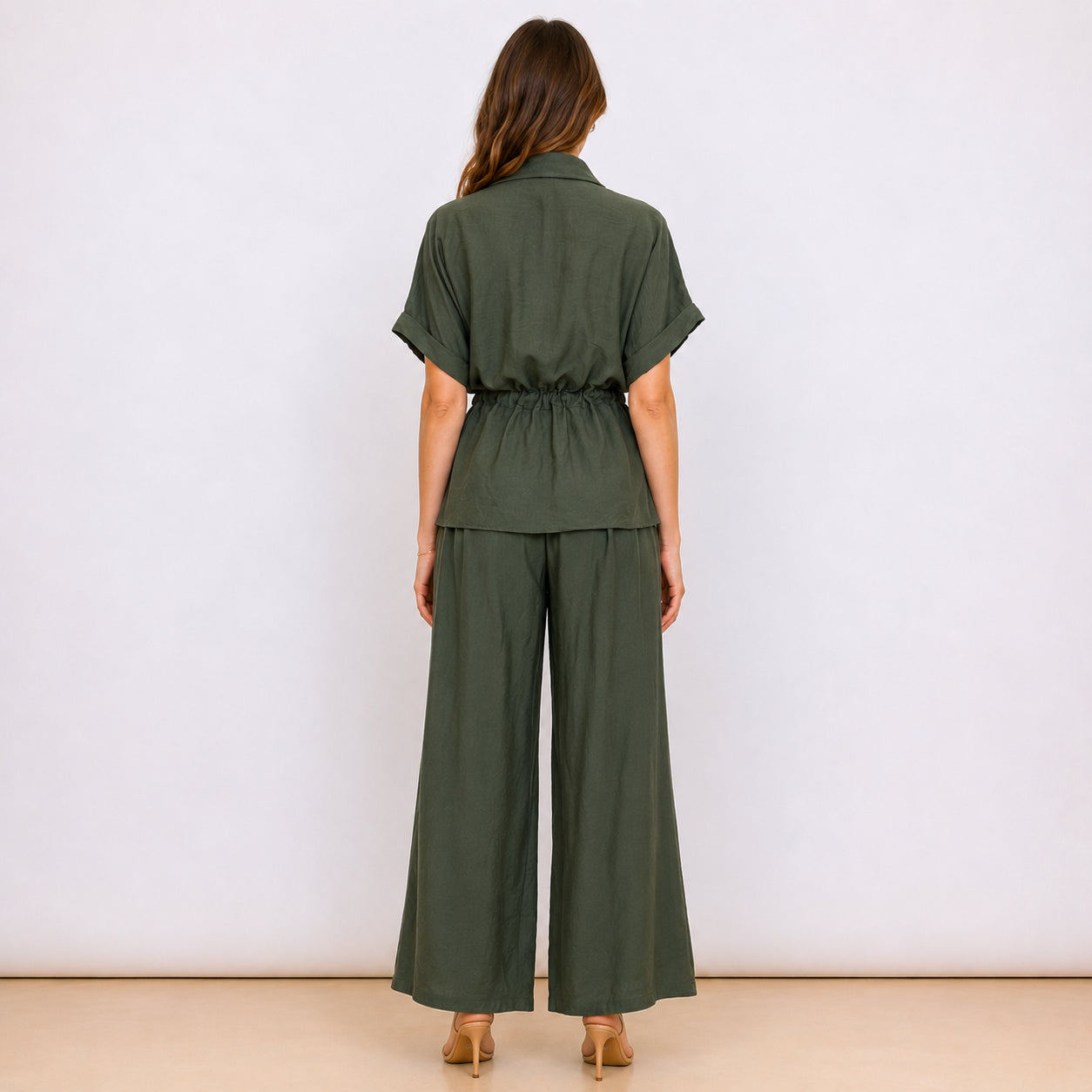 [2026] Capri, Completo Camicia Con Coulisse In Vita E Pantalone Coordinato