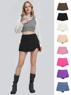 Women's Casual Shorts Skirts, High Waist with Side Zip, Comfortable & Stylish, Perfect for Daily Wear, Ladies Fashion