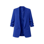 American-style pleated sleeve blazer | Women's clothing | Blazer | Pleated | Casual | Loose fit