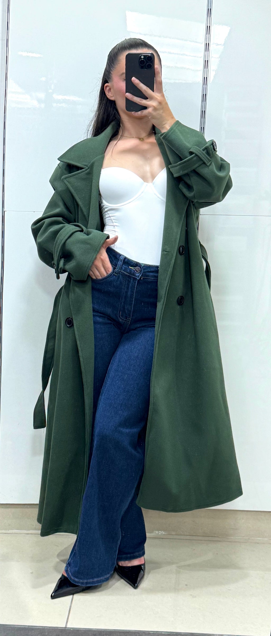 Trench long oversize