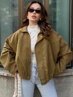 Casual Zip Up Jacket Women's Winter Jacket