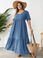 Women's Plus-Size Summer Bohemian-Style Dress