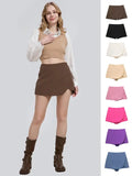 Women's Casual Shorts Skirts, High Waist with Side Zip, Comfortable & Stylish, Perfect for Daily Wear, Ladies Fashion