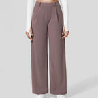 High Waisted Pocket Straight Leg Work Pants, Business Casual Outfits for Women, Women's Sports & Outdoor Clothing
