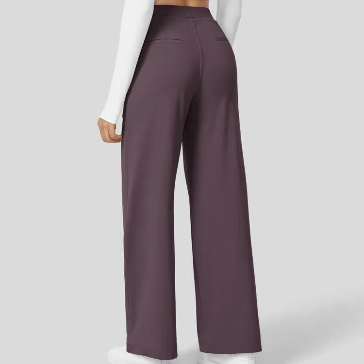 High Waisted Pocket Straight Leg Work Pants, Business Casual Outfits for Women, Women's Sports & Outdoor Clothing