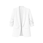 American-style pleated sleeve blazer | Women's clothing | Blazer | Pleated | Casual | Loose fit