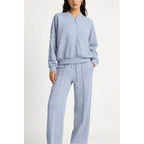 Spring tracksuit with zippered, fleece-free lining