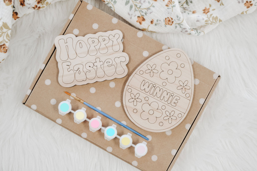 Personalized Easter Daisies Paint Kit