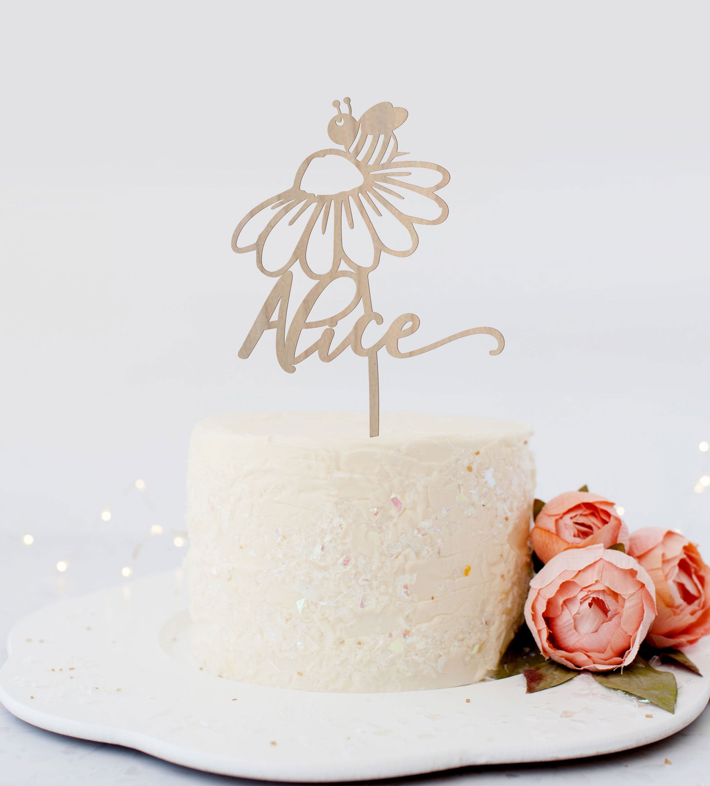 Daisy Personalized Name Cake Topper