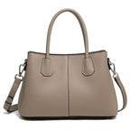 Women’s White Leather Top Handle Bag