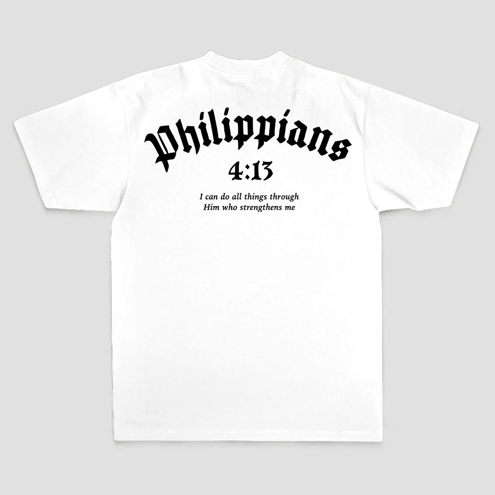 Philippians 4:13 I Can Do All Things Through Him Who Strengthens Me Printed Men's T-shirt