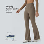 UltraSculpt High Waisted Tummy Control Shaping Yoga Flare Leggings