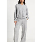 Spring tracksuit with zippered, fleece-free lining