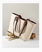 Genuine Leather Work Tote Bag for Women Classic Large