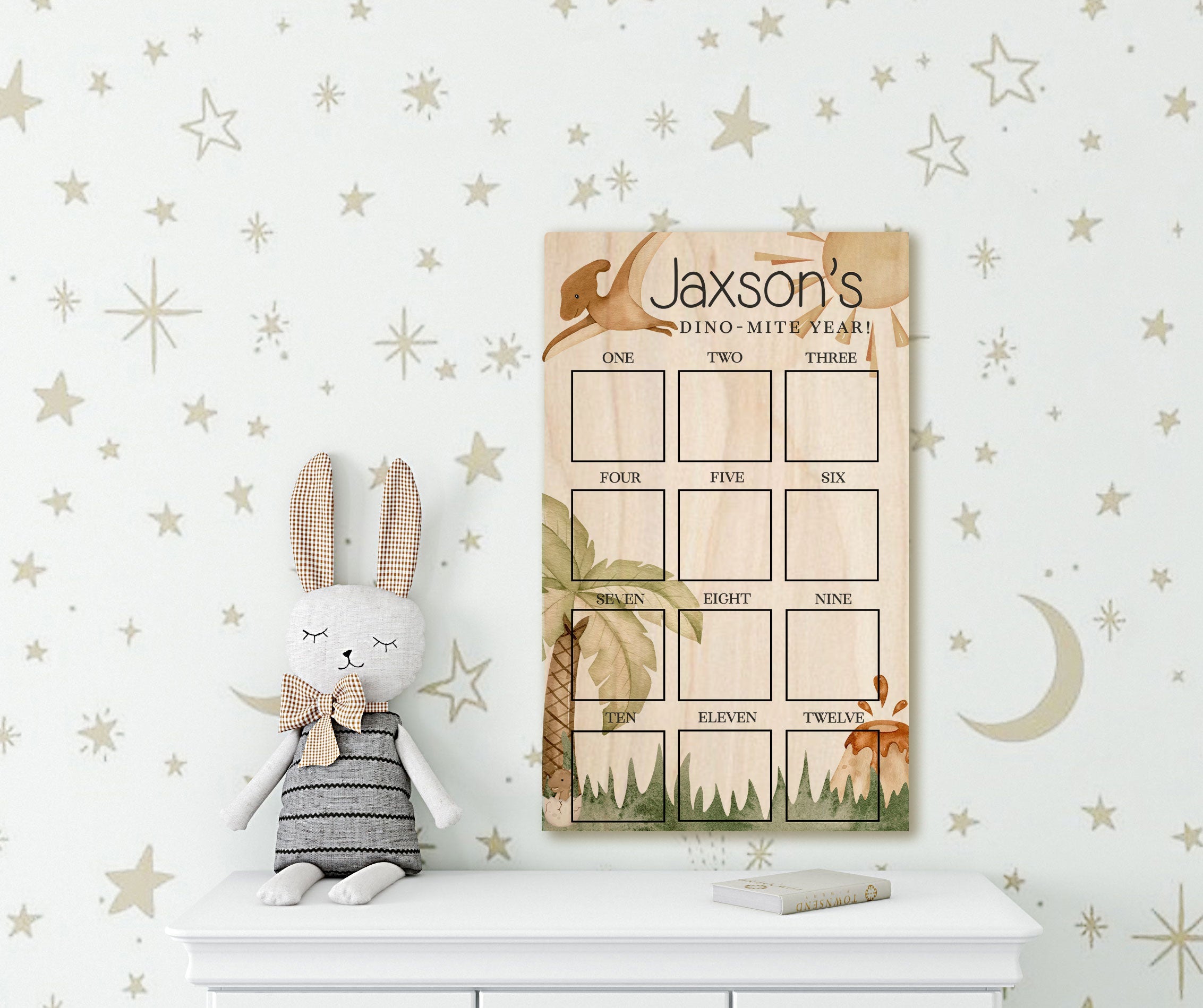 Dino-Mite First Year Photo Board
