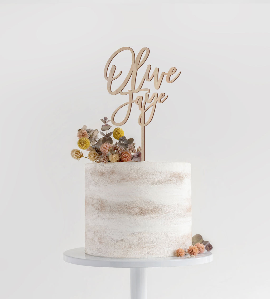 Personalized Name Cake Topper