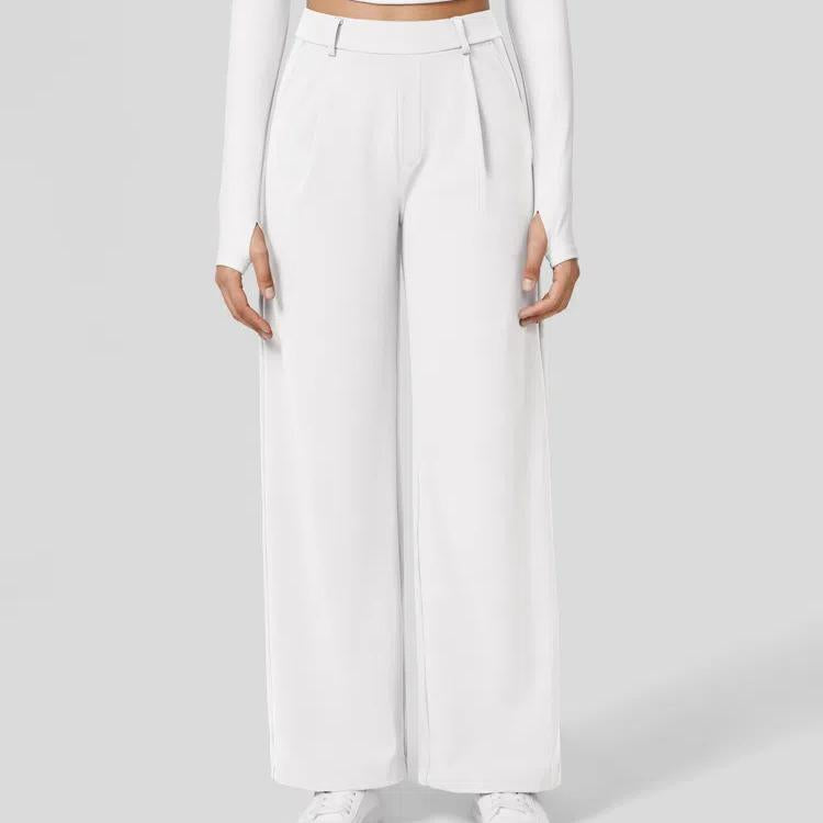 High Waisted Pocket Straight Leg Work Pants, Business Casual Outfits for Women, Women's Sports & Outdoor Clothing