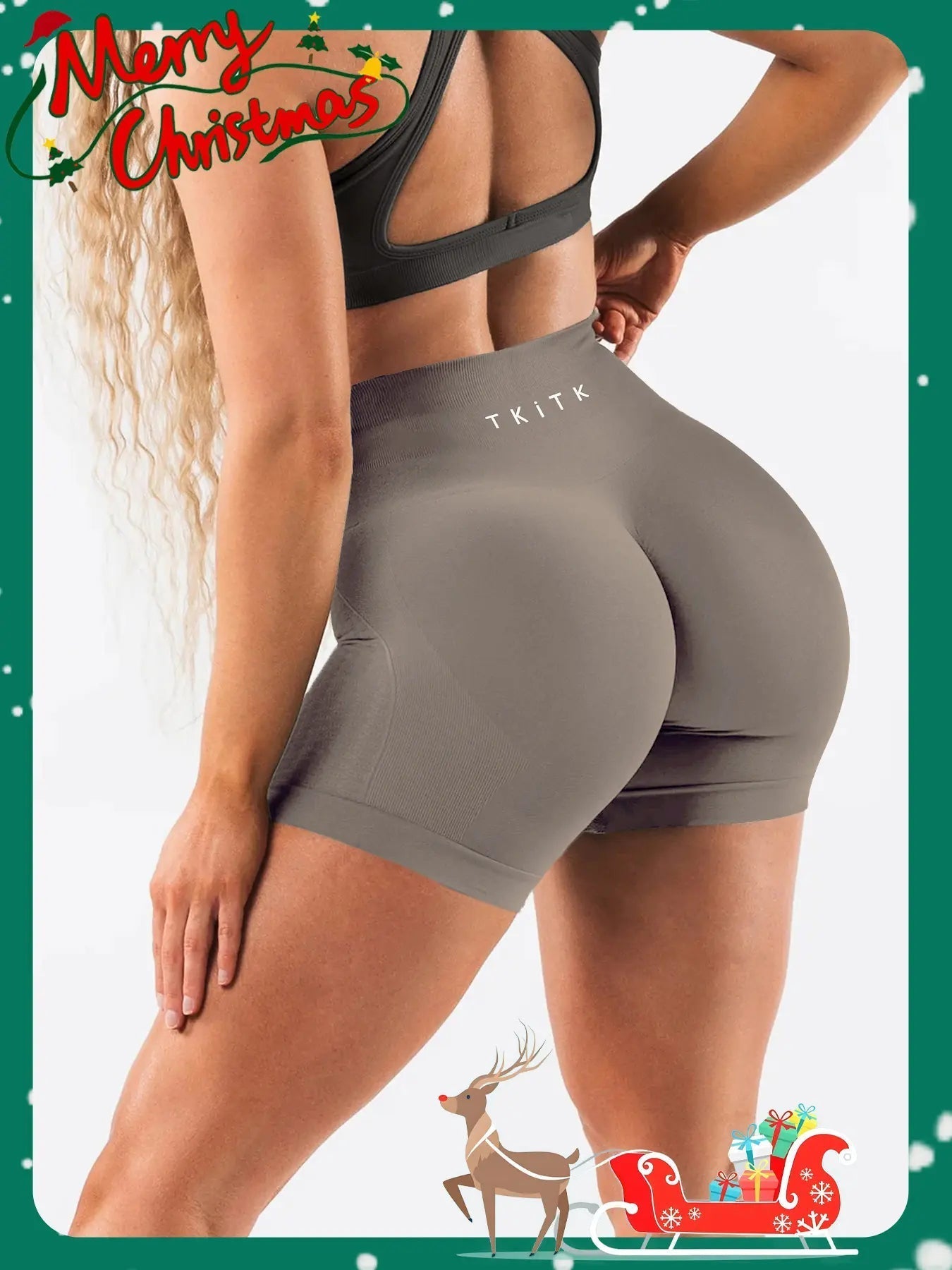 Women's Solid Color Textured Ruched High Waist Sports Shorts, Breathable Comfortable High Stretch Letter Print Yoga Shorts, Butt Lifting Sports Shorts, Ladies Sportswear for Indoor Outdoor Wear, Gym Workout Shorts