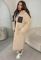 Double Trouble Black Reversible Borg Padded Puffer Coat