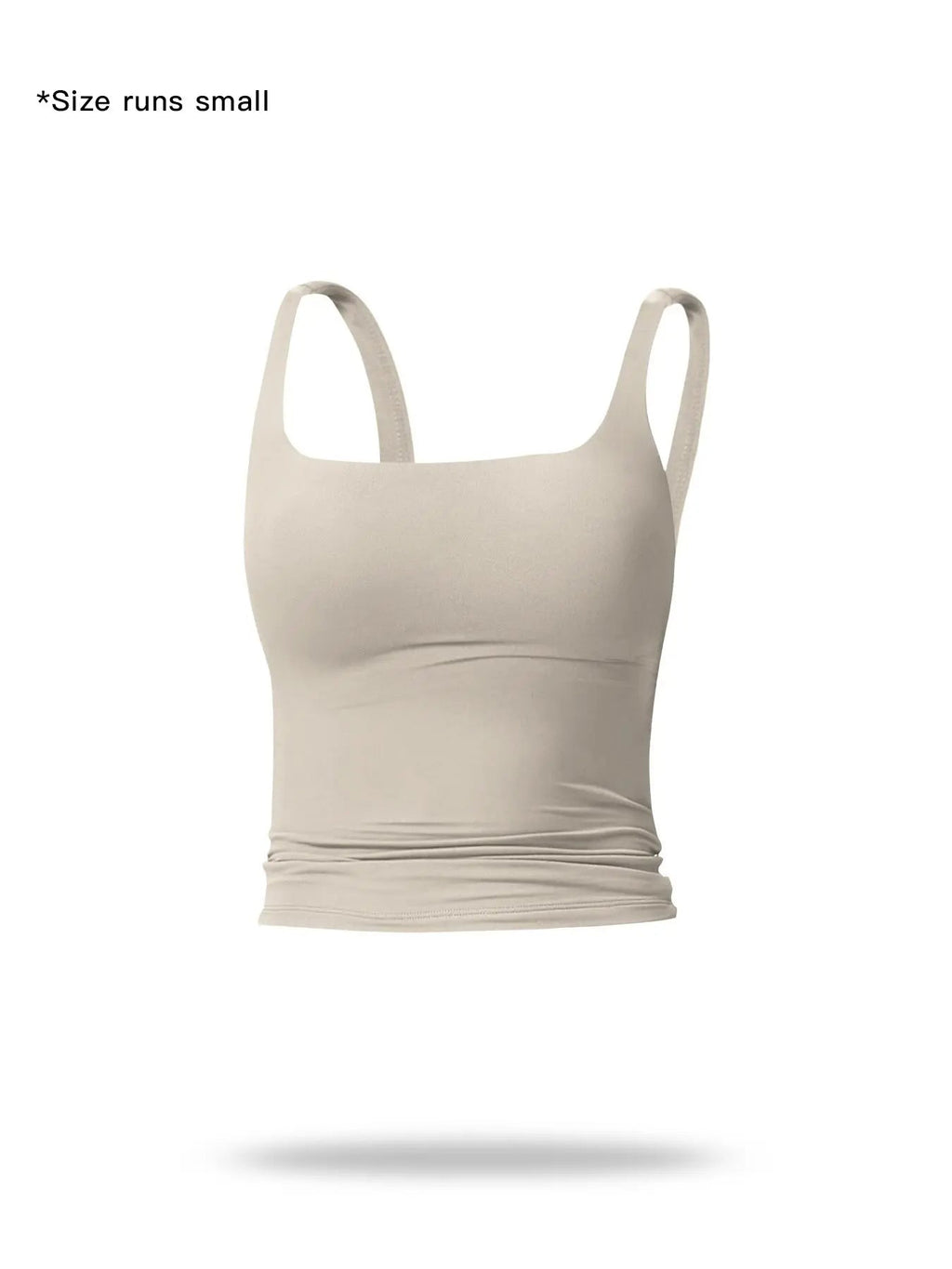 Women's solid-color sports tank top
