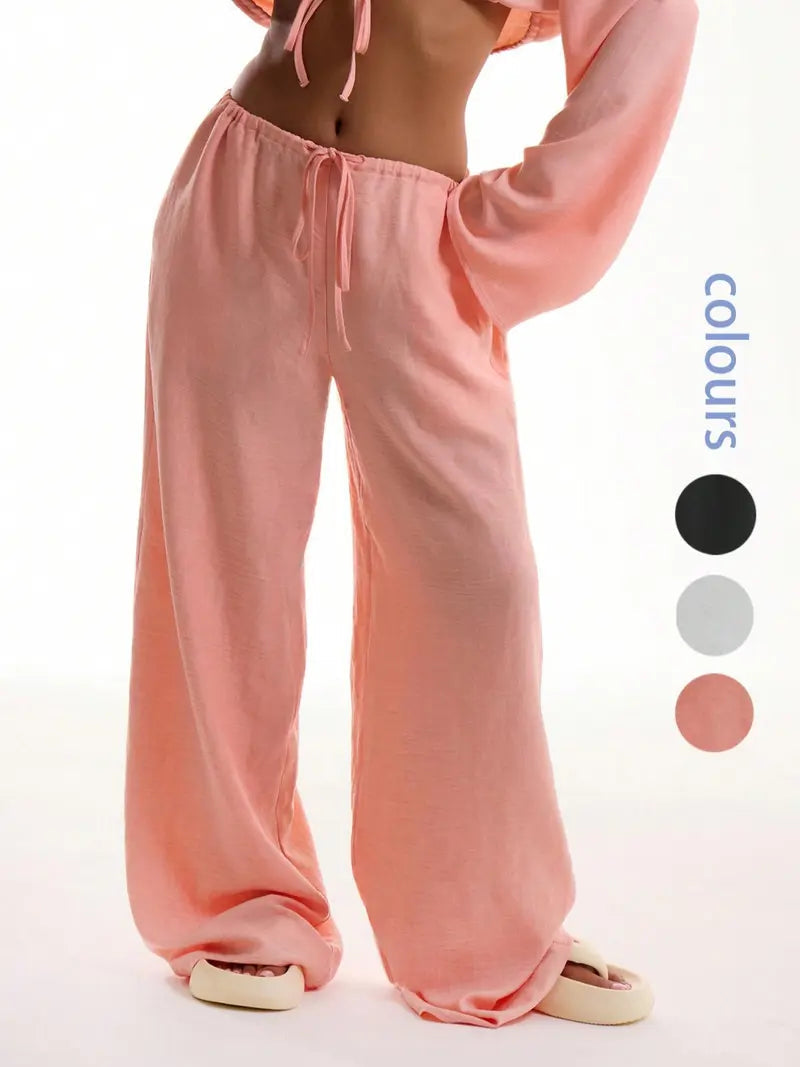 Women's Solid Pocket Pants
