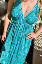 Women's Bohemian Chic Maxi Dress-red