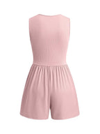 Women's Spring/Summer Sleeveless V-Neck Romper