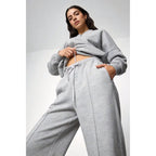 Spring tracksuit with zippered, fleece-free lining