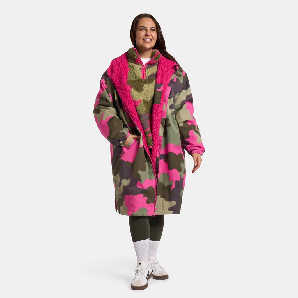 Drying Robe Waterproof Wind Resistant Changing Robe Soft Sherpa Fleece Lined Oversized Hooded Long Sleeve Coat Jacket for Kids Adults Men Women Surfing Beach Swimming Keep Dry