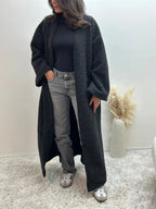 Oversized Coat Straight Fit with Two Pockets for Women