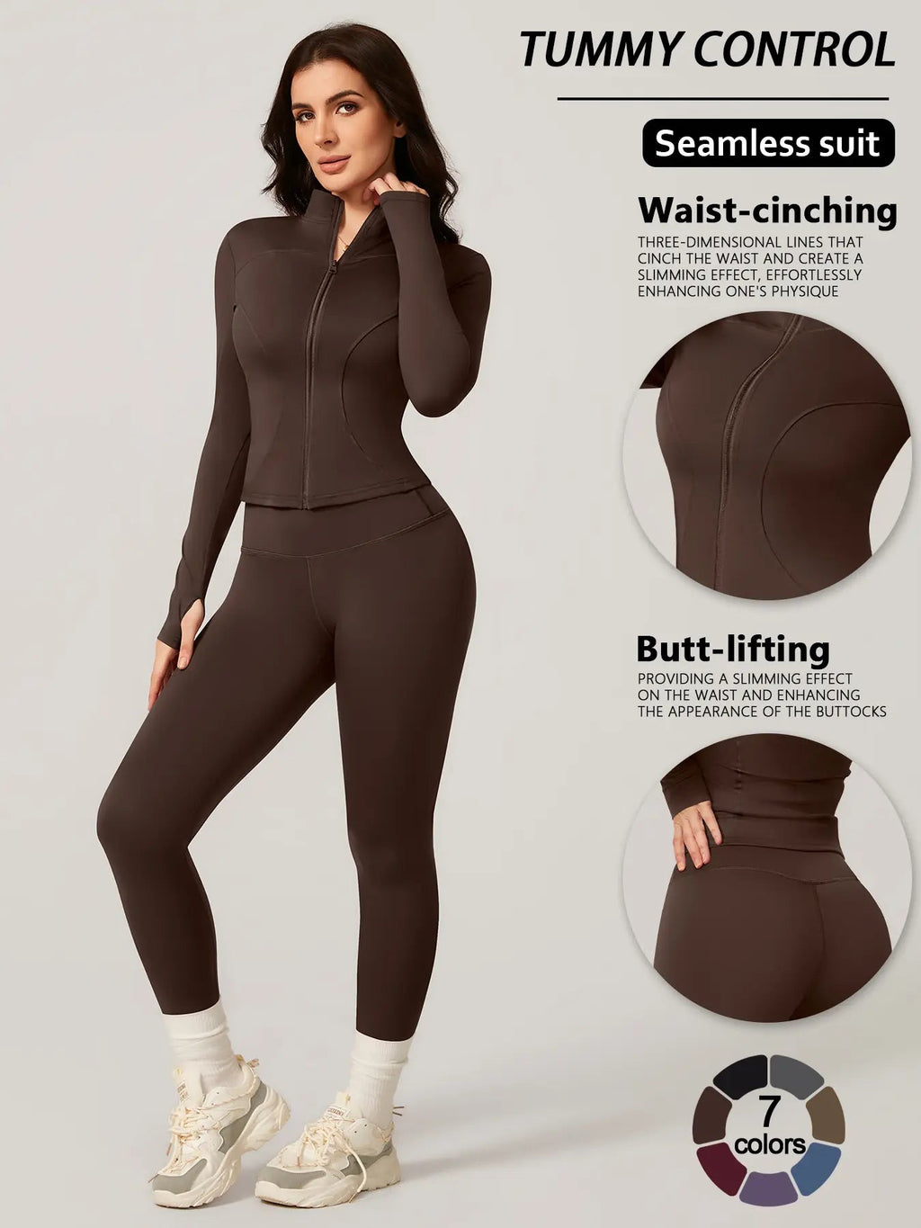 Women's Two-Piece Slim-Fitting Workout Set