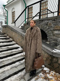 Women's Solid Color Open Front Faux Fur Coat, Elegant Long Sleeve Waterfall Collar Outerwear for Fall & Winter, Women's Clothing for Daily Wear,  Clothing for Women