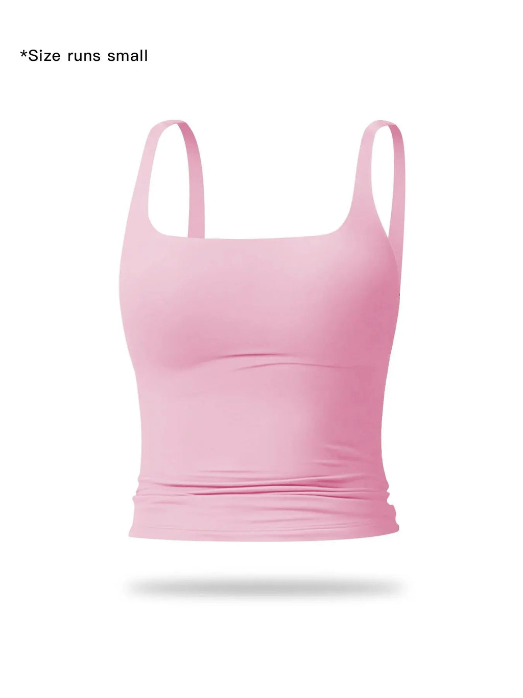 Women's solid-color sports tank top