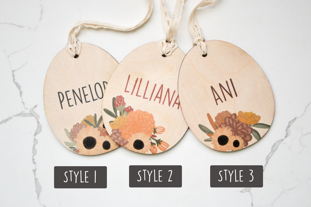 Sunflower Easter Basket Name Tags