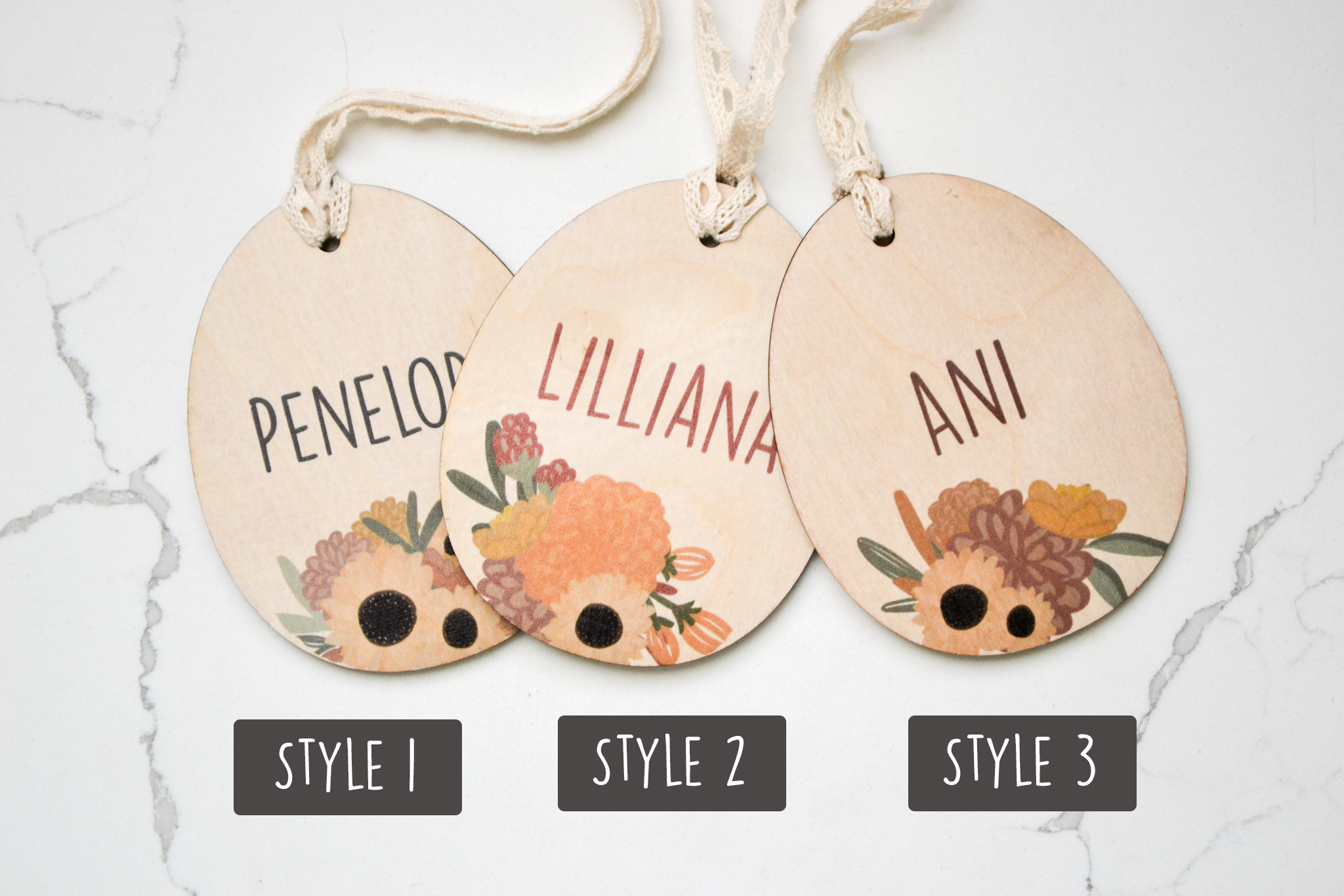 Sunflower Easter Basket Name Tags
