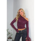 Off-shoulder T-shirt