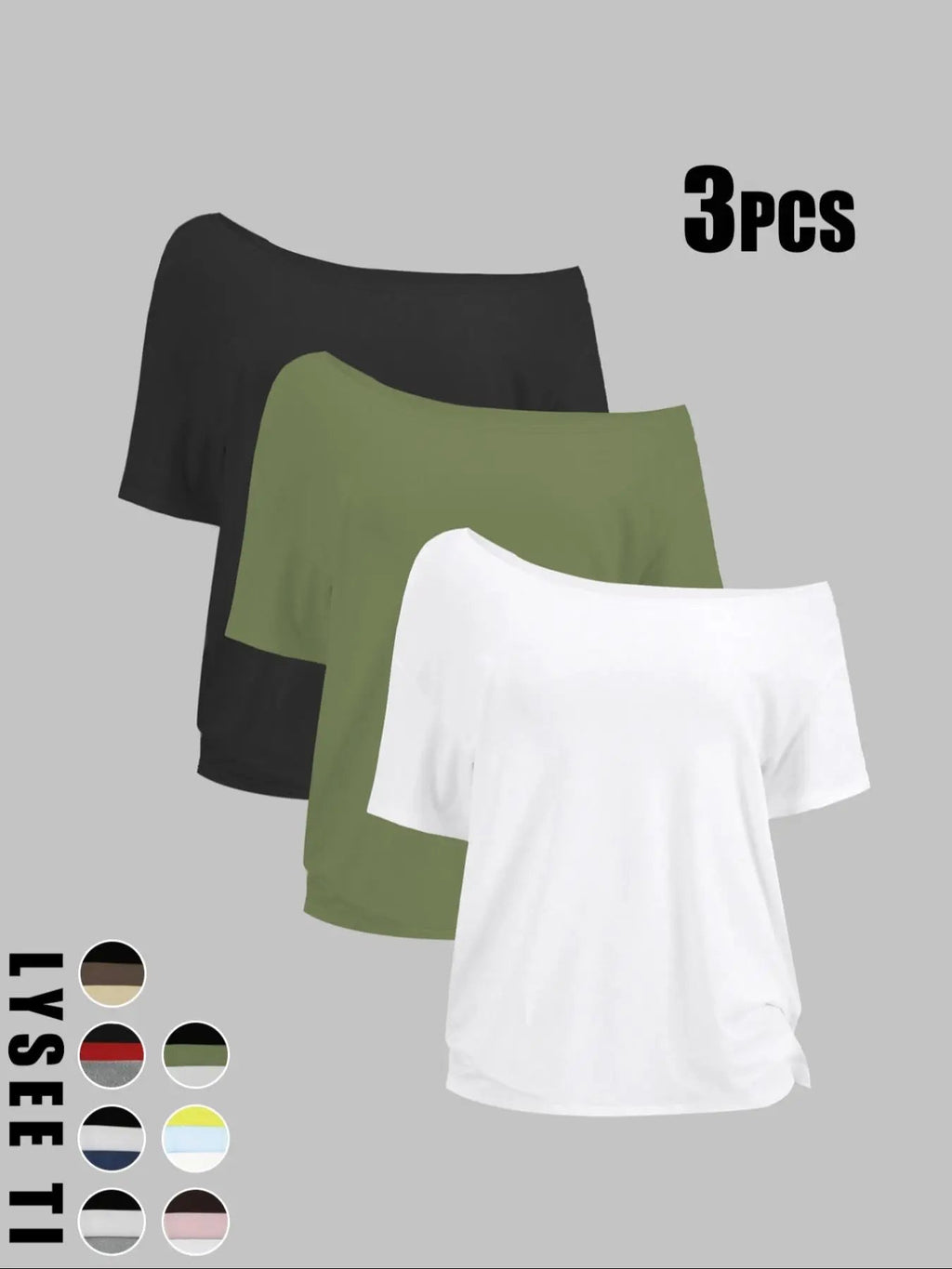 Women's Solid Color Tee, Casual Basic Short Sleeve T-shirt for Daily Wear, Ladies Clothes for All Seasons
