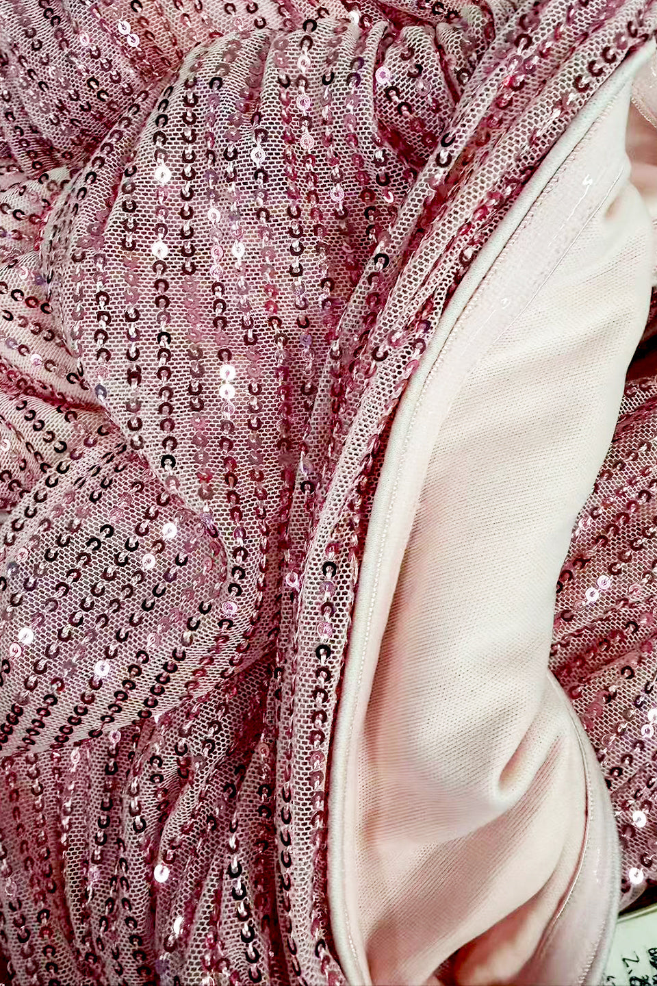 Curveins Plus Size V-Neck Sequin Maxi Dress